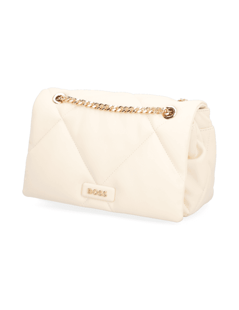 Kabelka přes rameno BOSS Abelie Flap Crossbody, bílá