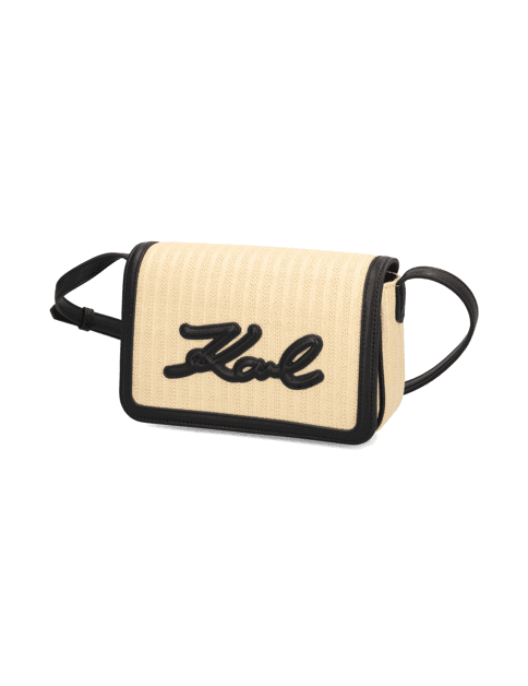 Kabelka přes rameno Karl Lagerfeld K/Signature Raffia Crossbody