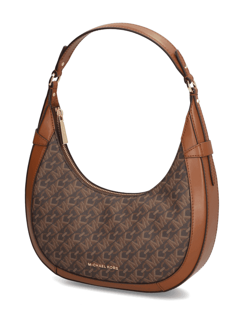 Kabelka Michael Kors Preston SM Crescent TZ Shldr, hnědá