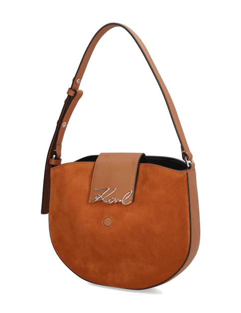 Kabelka Karl Lagerfeld K/Signature FL Halfmoon SB SUE
