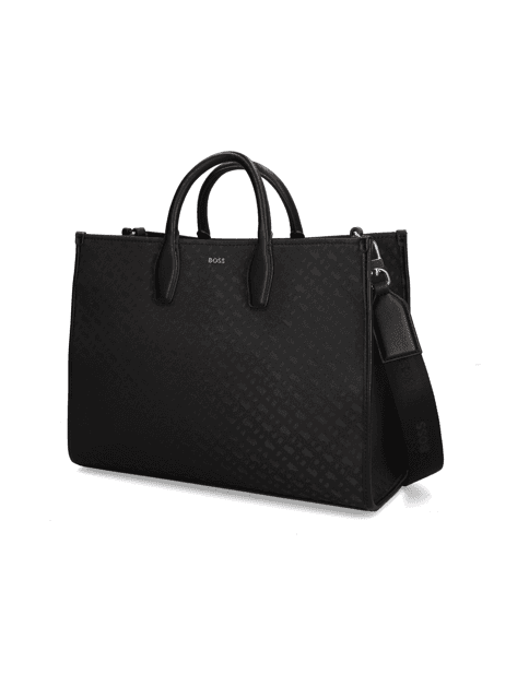 Kabelka Shopper BOSS, černá