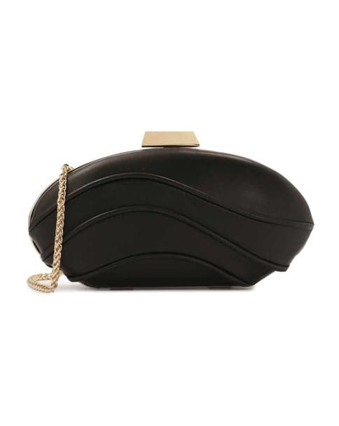 Psaníčko Kazar Chic black ellipse-shaped clutch bag