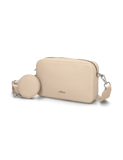 Kabelka přes rameno s.Oliver Camera BAG Medium Agona, béžová