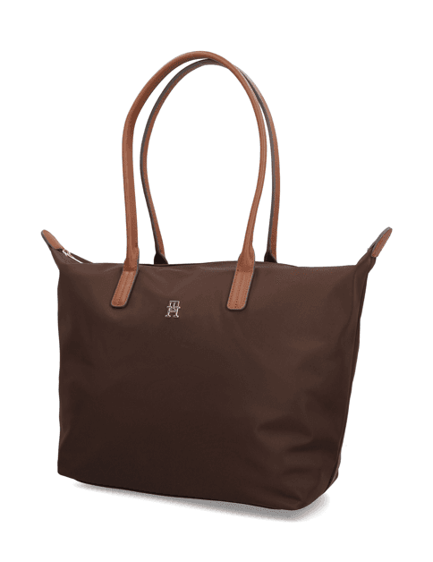 Kabelka Tommy Hilfiger Popette Tote, hnědá