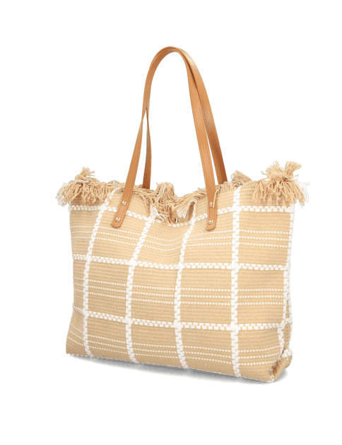 Bavlna kabelka Shopper OMG!, béžová