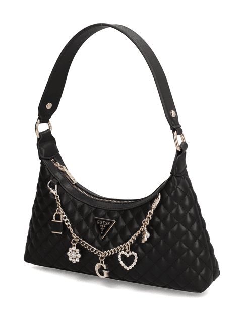 Kabelka Guess Everlee TOP ZIP Shoulder BAG, černá