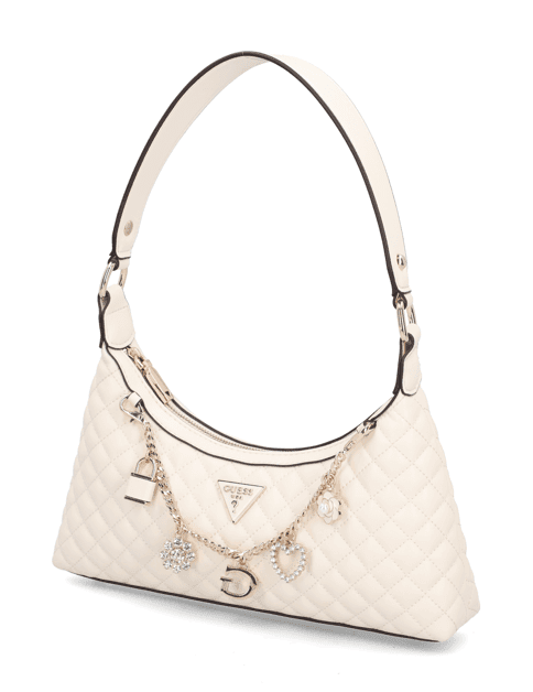 Kabelka Guess Everlee TOP ZIP Shoulder BAG, bílá