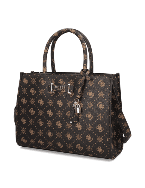 Kabelka Guess Silia 2 Comp Tote, hnědá