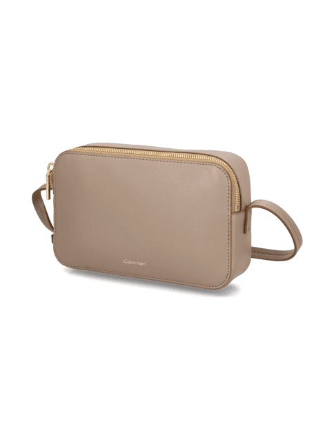 Kabelka přes rameno Calvin Klein Foil Logo Elongated Camera BAG, hnědá