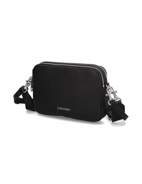 Kabelka přes rameno Calvin Klein Webbing 2X Strap Camera BAG, černá