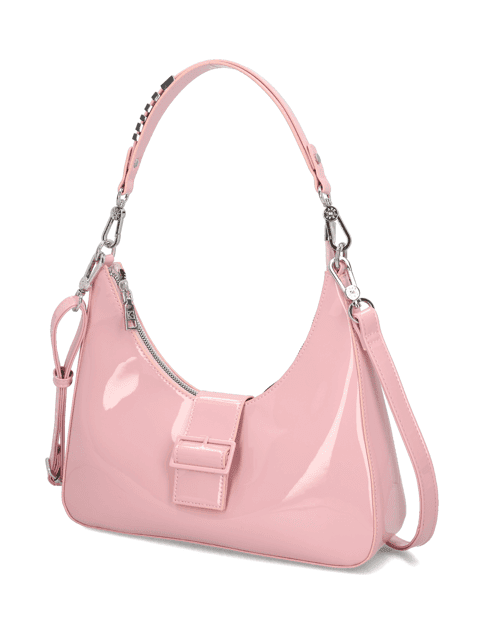 Lakovaná syntetika kabelka Hobo Kate Gray