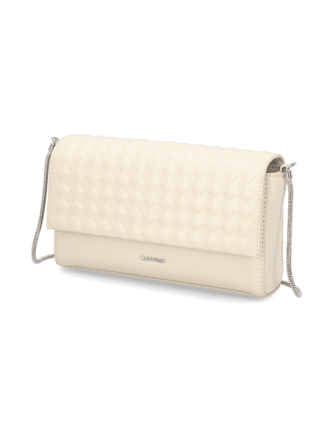 Kabelka přes rameno Calvin Klein Calvin Mini Quilt Mini Crossbody, béžová