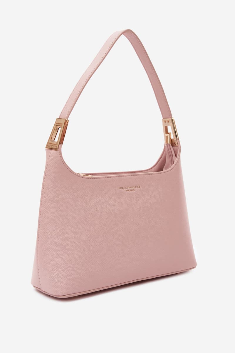 Flora&Co Růžová kožená kabelka Gretta 2