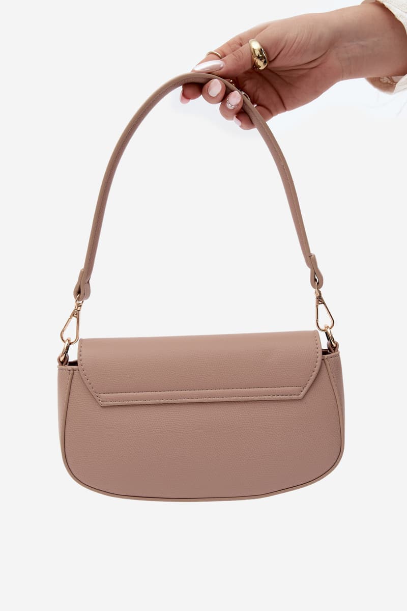 Flora&Co malá kožená kabelka béžová 4