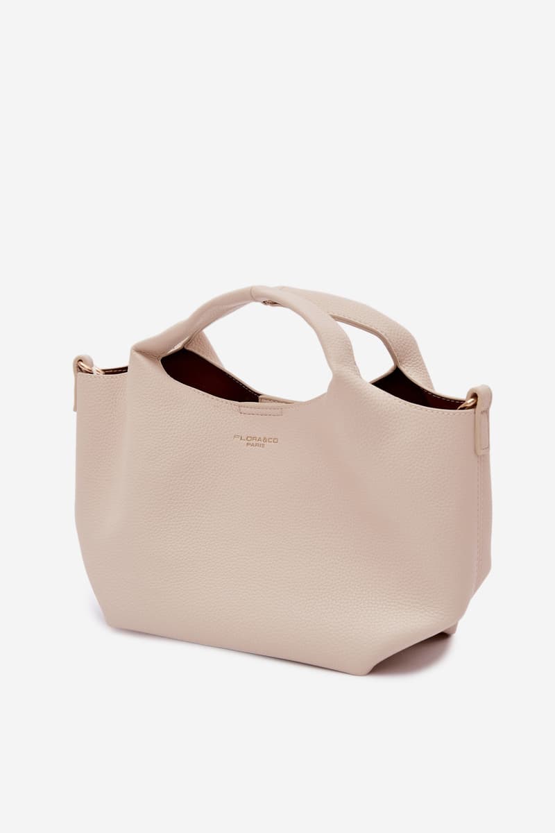 Flora&Co béžová faux kožená kabelka Corisse 2