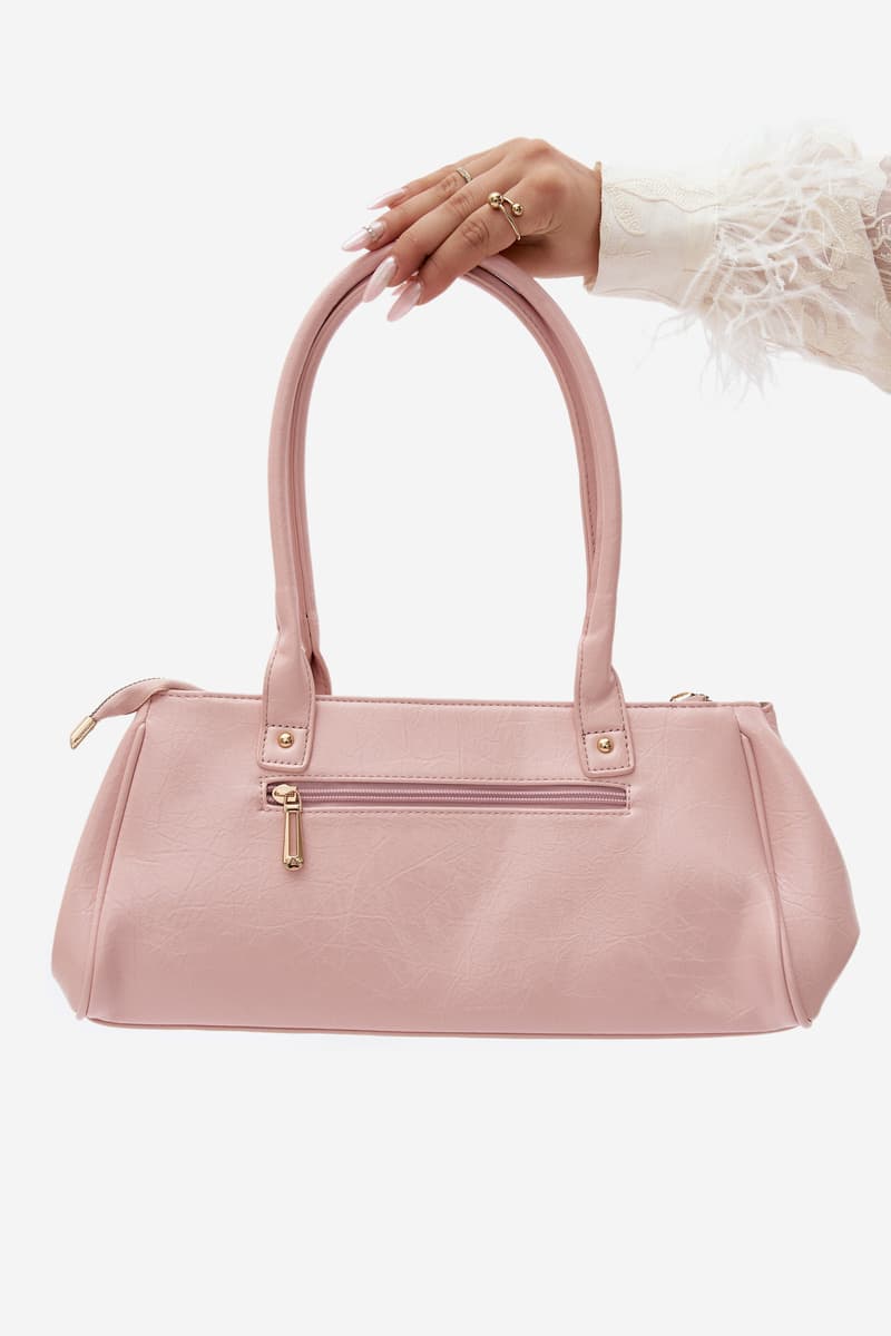 Flora&Co Růžová kabelka z imitace kůže 3