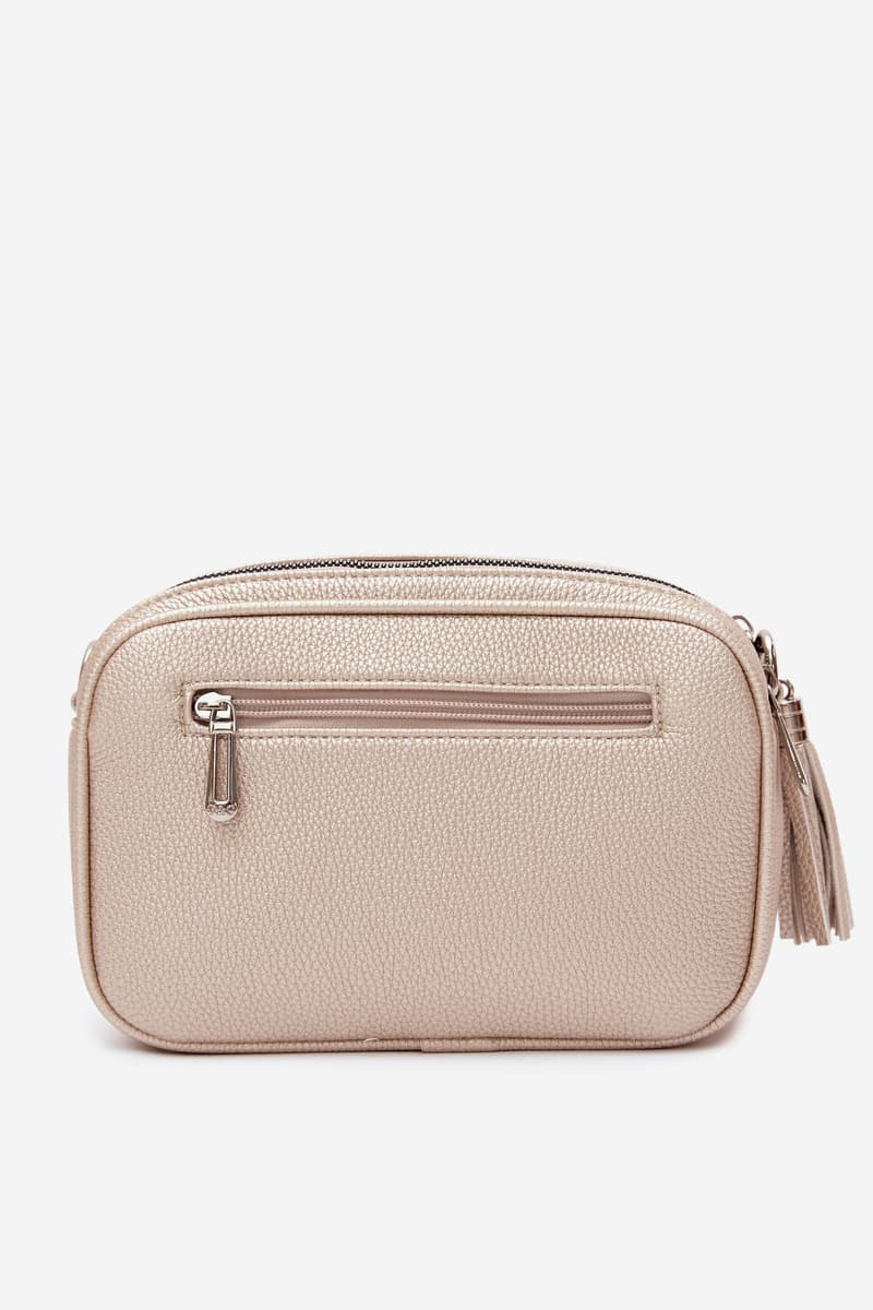 Flora&Co Dámská kabelka na rameno z koženky zlatá 5
