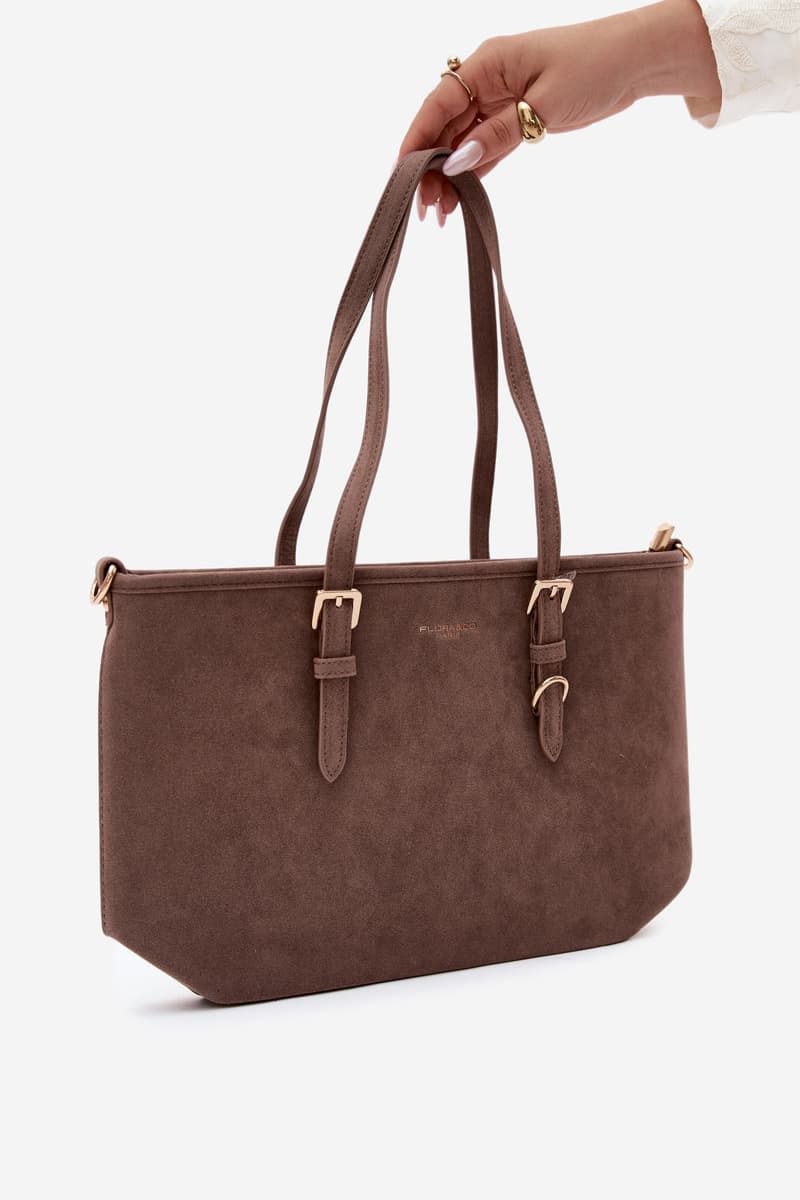 Flora&Co Taupe Shopper Bag 2