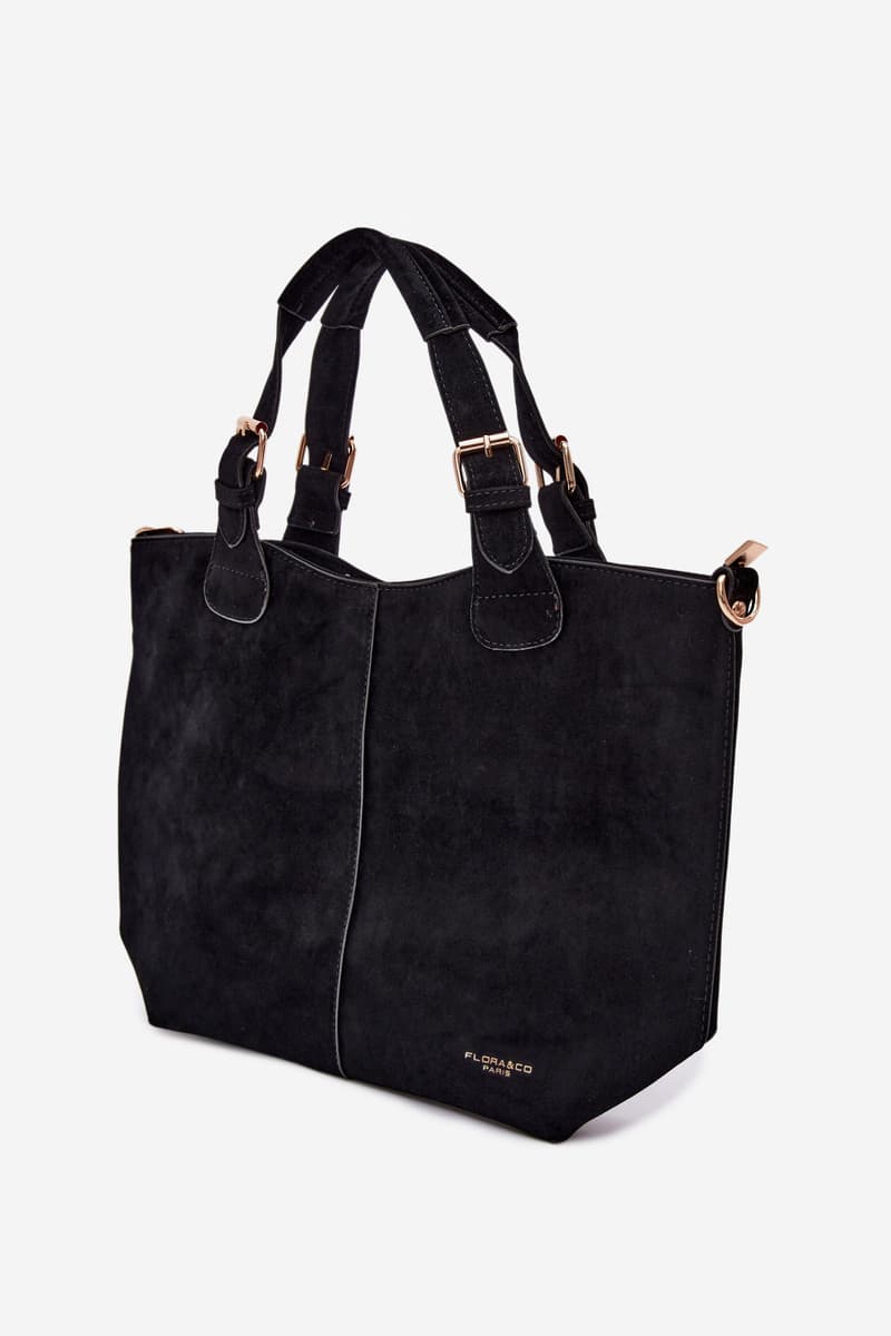 Černá semišová kabelka Flora&Co Clarette 2