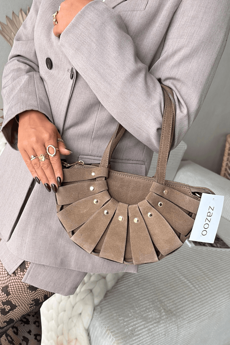 Boto béžová semišová kabelka Marivane 3