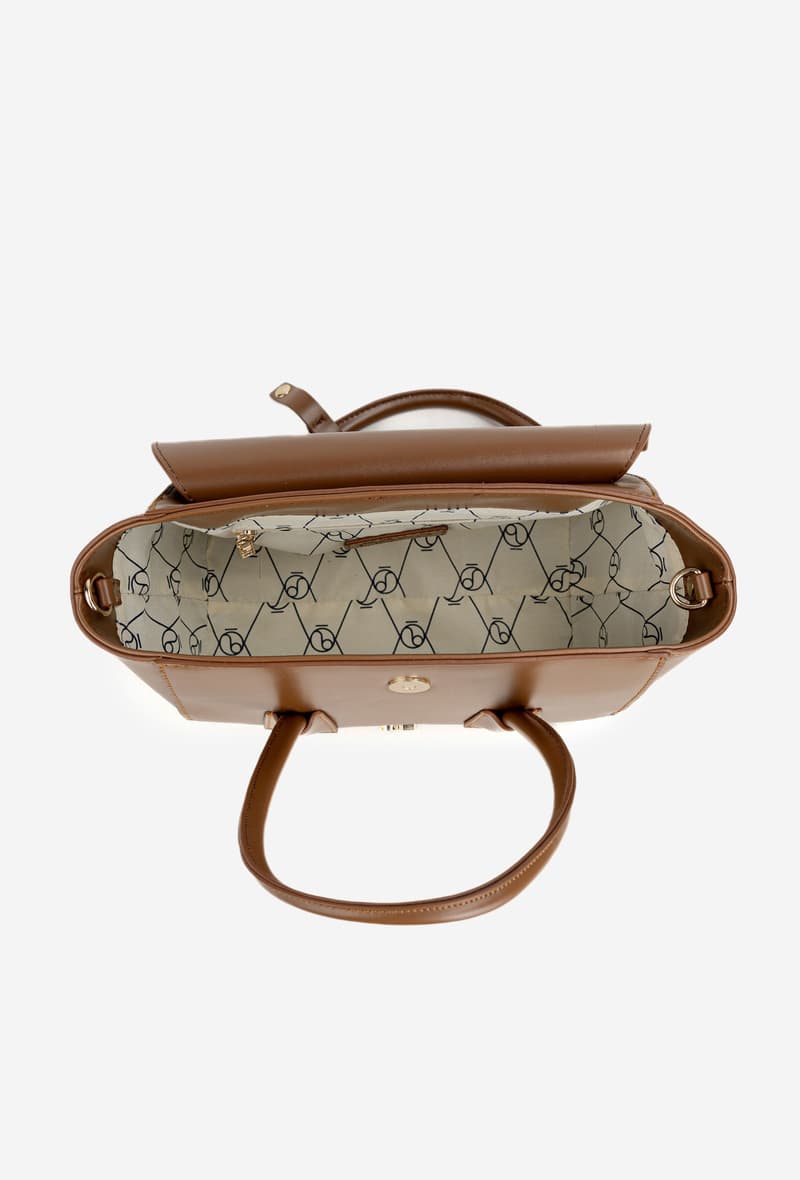 Malá kabelka Kufřík Nobo BAG5800-M17 světle hnědá 2