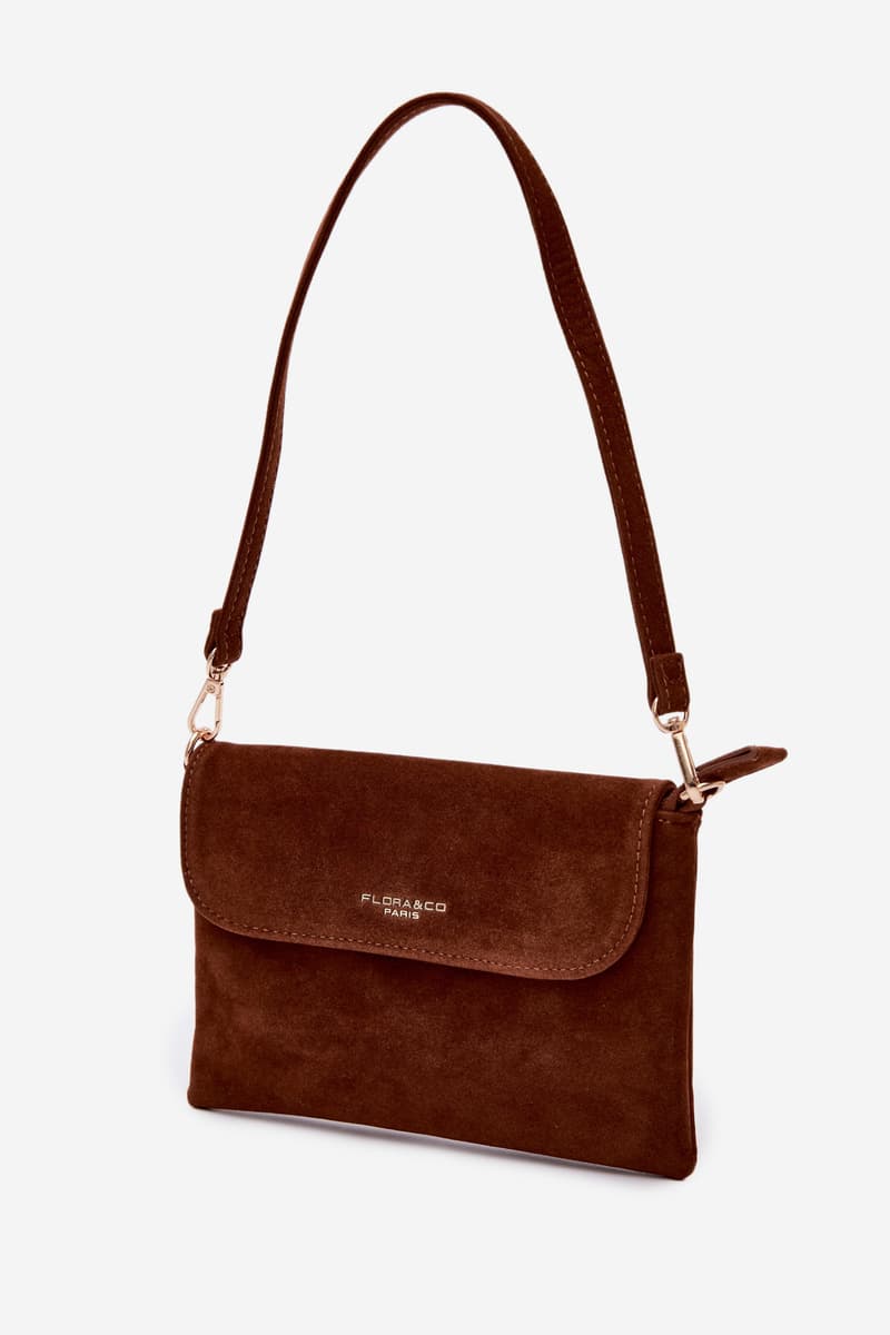 Flora&Co Malá Crossbody Taška Eco Semiš Camel 2