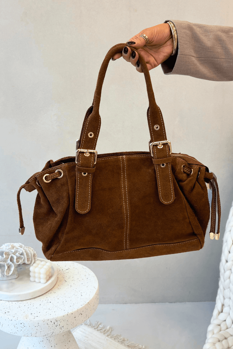 Kožená semišová kabelka Camel Ovelia 2