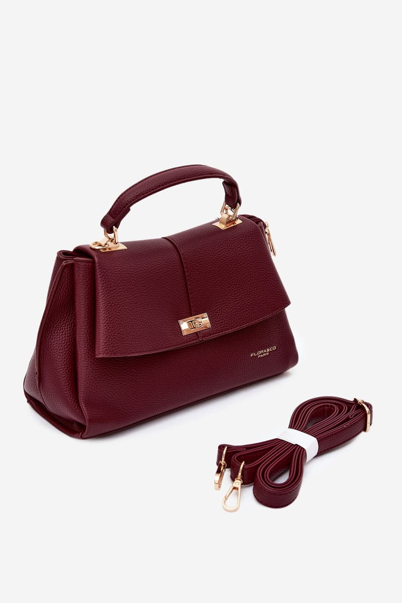 Flora&Co Dámská kabelka z eko kůže, burgundy 3