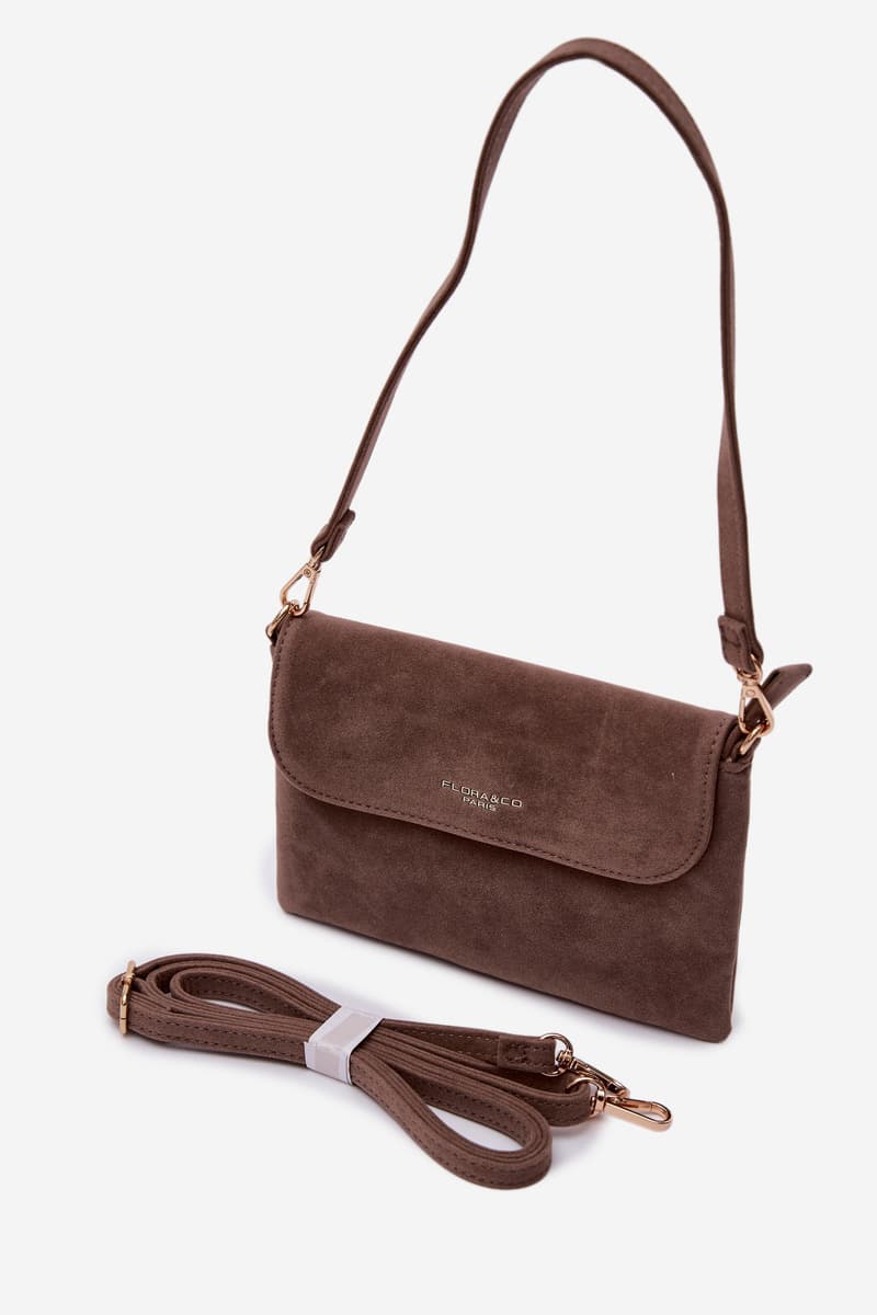 Flora&Co malá crossbody taška z eko semiše 3