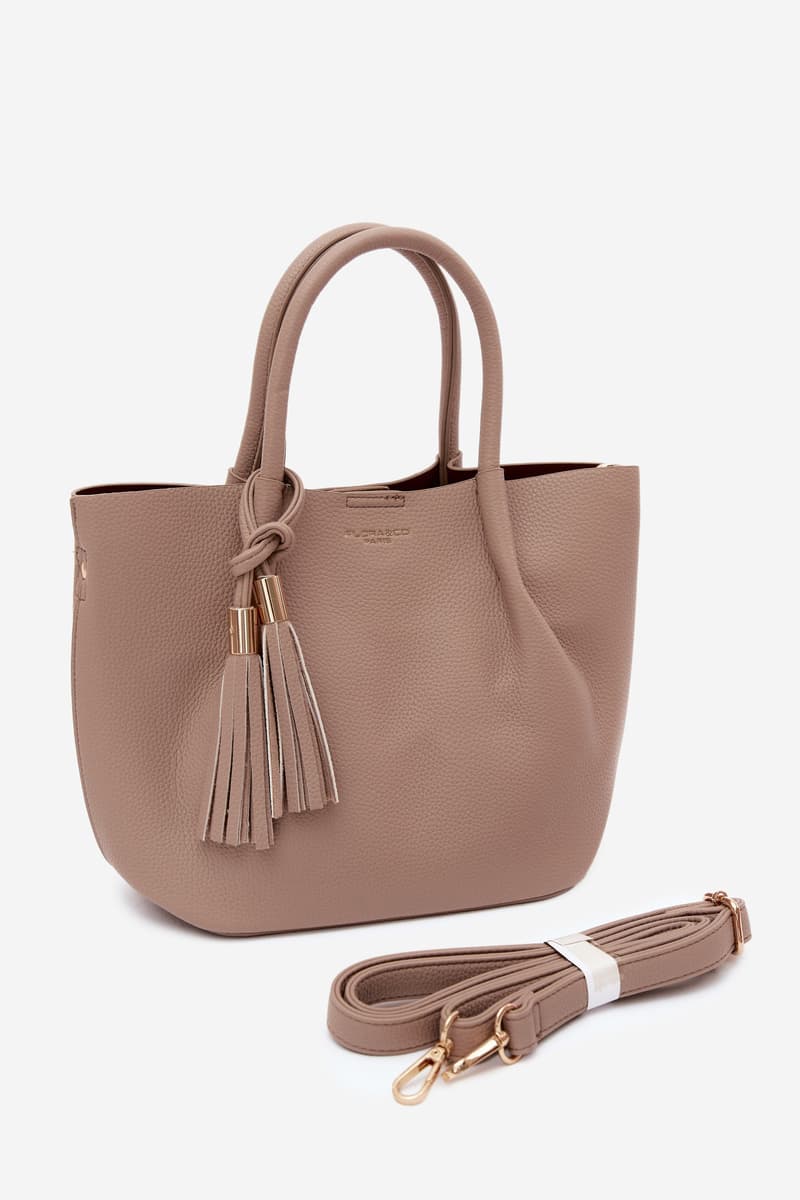 Flora&Co béžová kabelka z umělé kůže 4