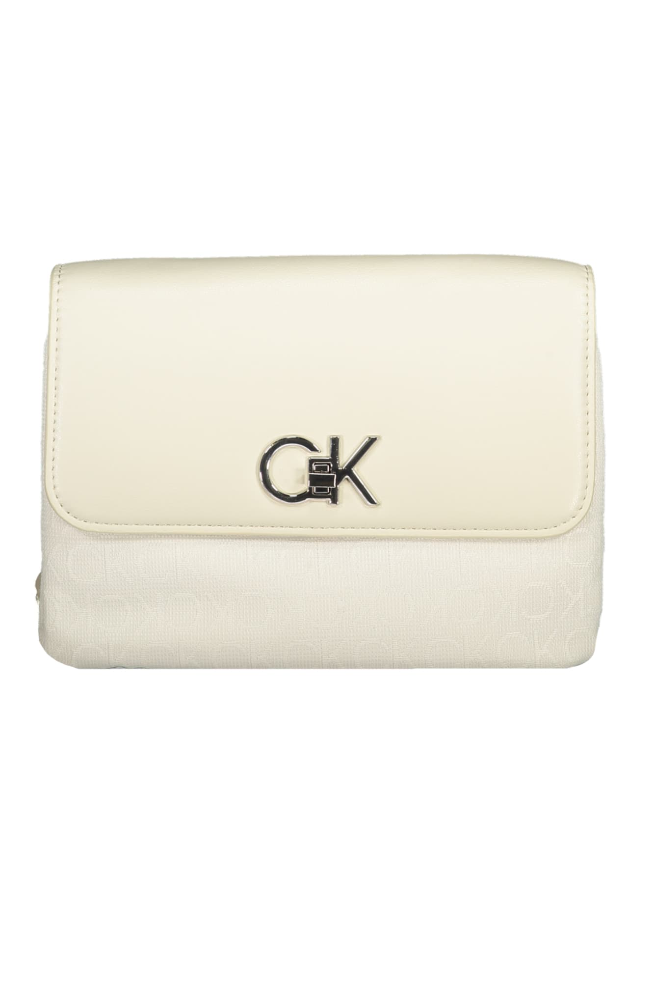 Béžová kabelka Calvin Klein, bílá