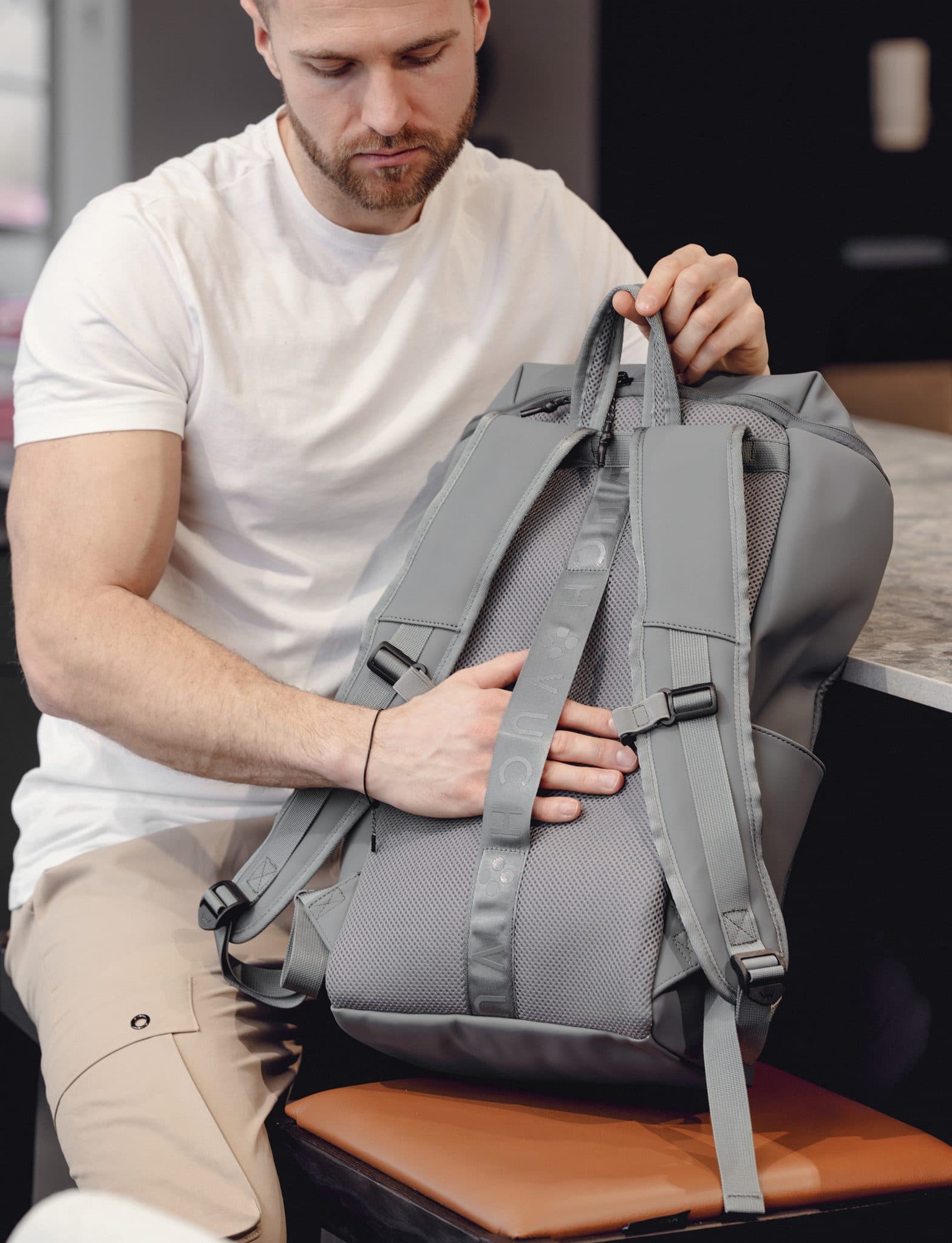 Stylový batoh Hydra Grey 6