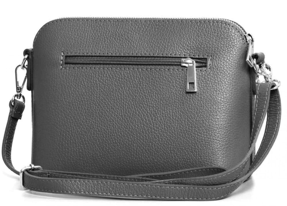 MaxFly dámská kožená kabelka crossbody 5232 šedá 4