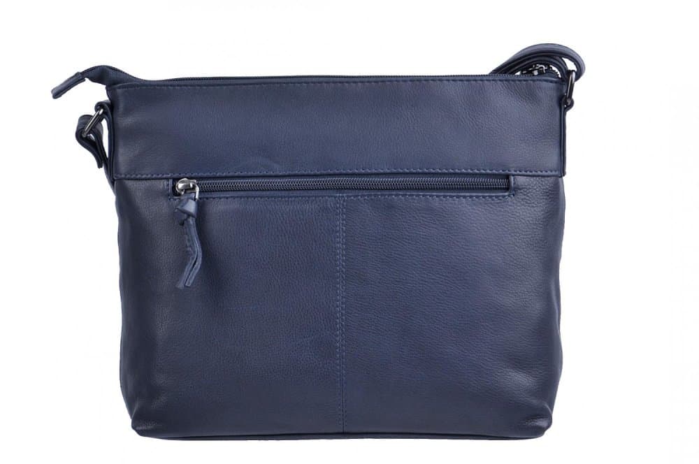 New Bags kožená kabelka LB-296 tmavě modrá 4