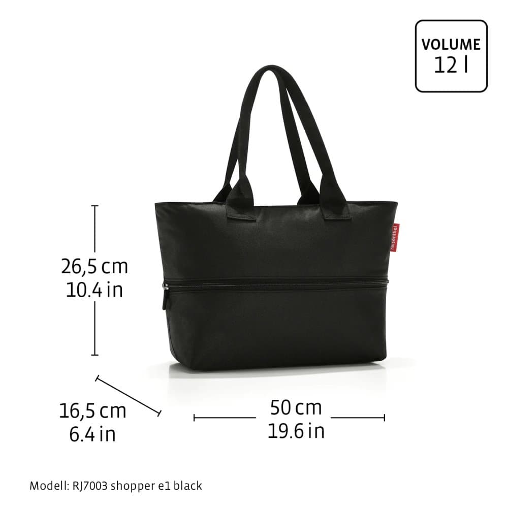 Nákupní kabelka se zipem Reisenthel Shopper E1 twist maroon RJ3104 5
