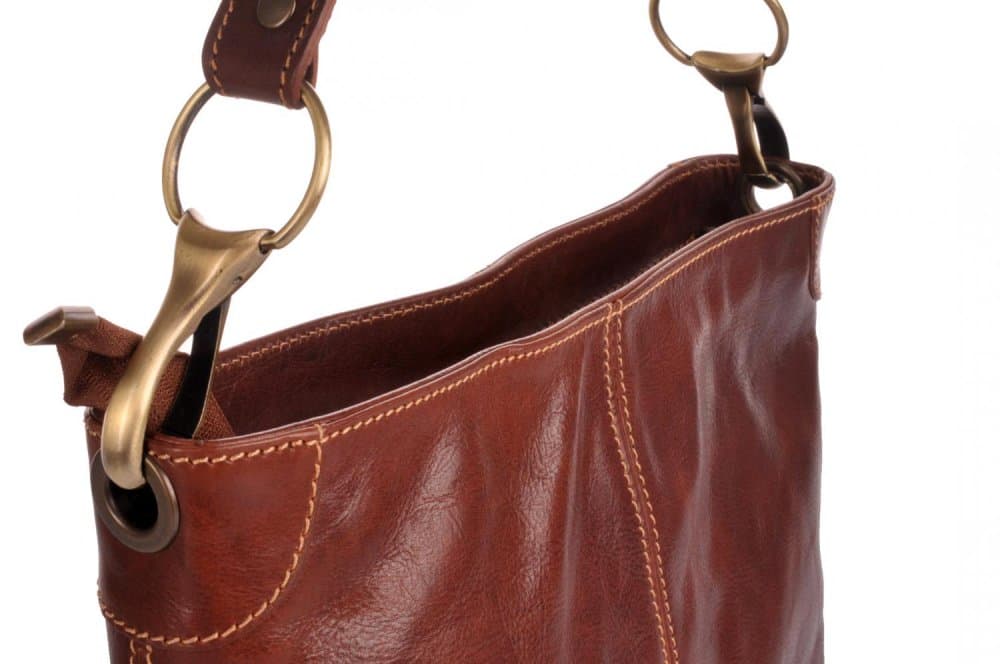 Giglio leather velká kožená kabelka 307 hnědá 5