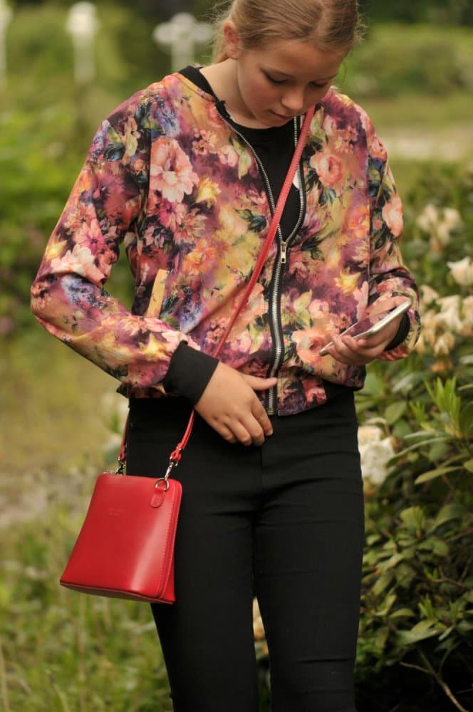 Giglio leather malá dámská kožená kabelka 133 červená 4