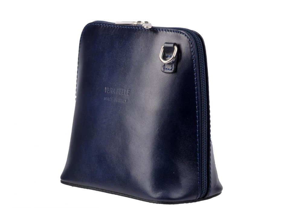 Giglio leather malá dámská kožená kabelka 133 tmavě modrá 2