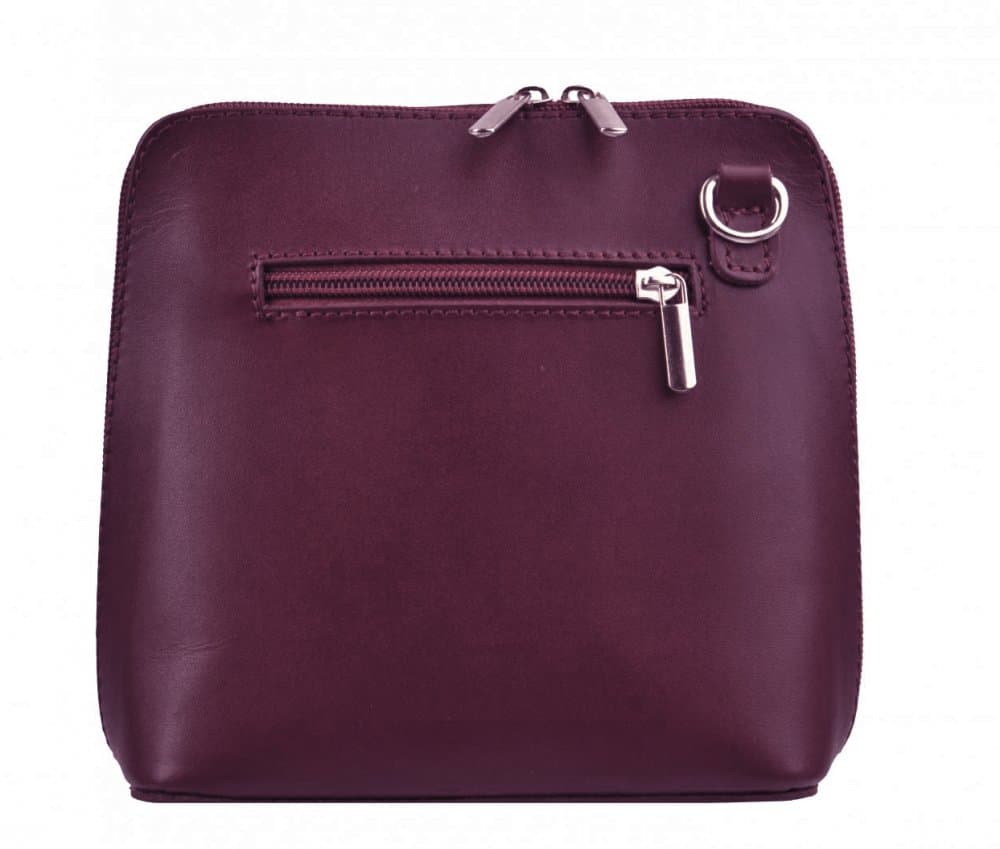 Giglio leather malá dámská kožená kabelka 133 tmavě bordová 2
