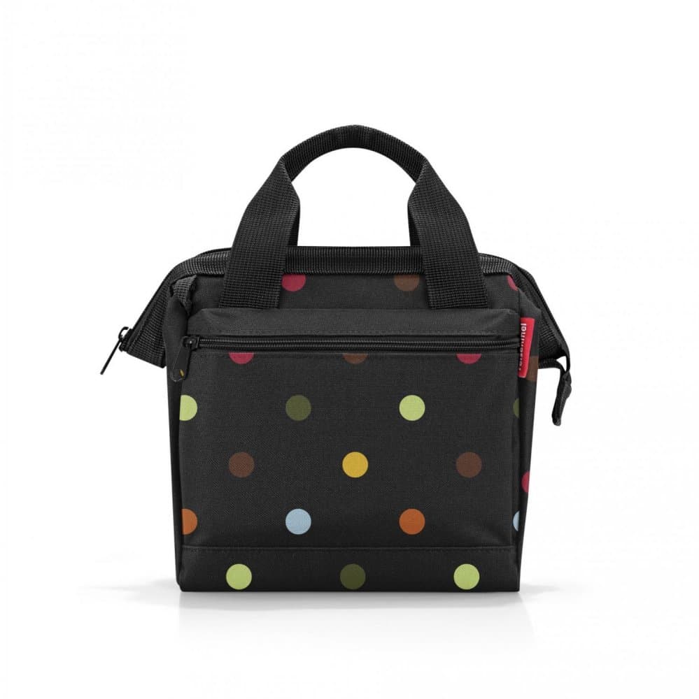 Reisenthel Allrounder Cross Dots MQ7009 – černá kabelka s barevnými puntíky 3