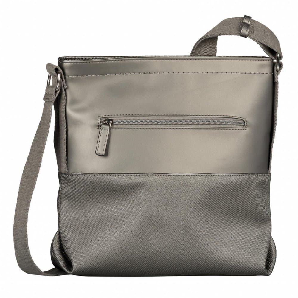 Tom Tailor Erin Cross Bag M – dámská crossbody kabelka metalická šedá 2