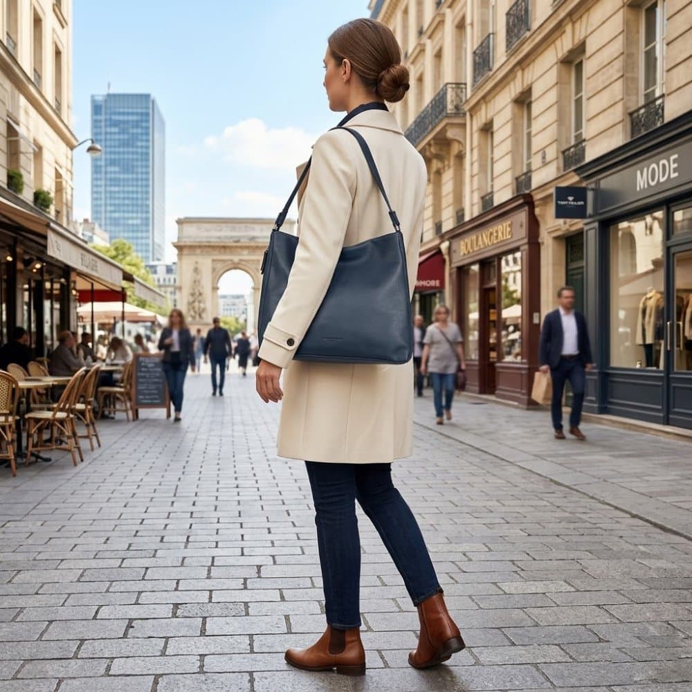 Tom Tailor Yuma Hobo Bag M Dark Blue 011438 – elegantní tmavě modrá kabelka 5