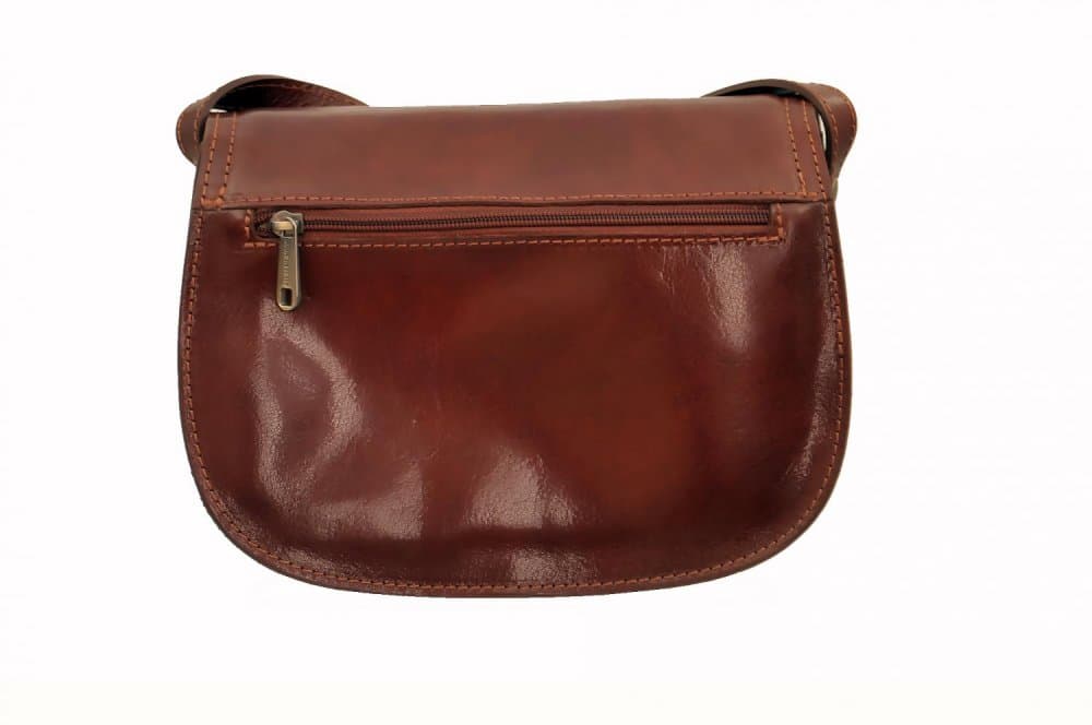 Giglio leather malá kožená lovecká kabelka 96 hnědá 4