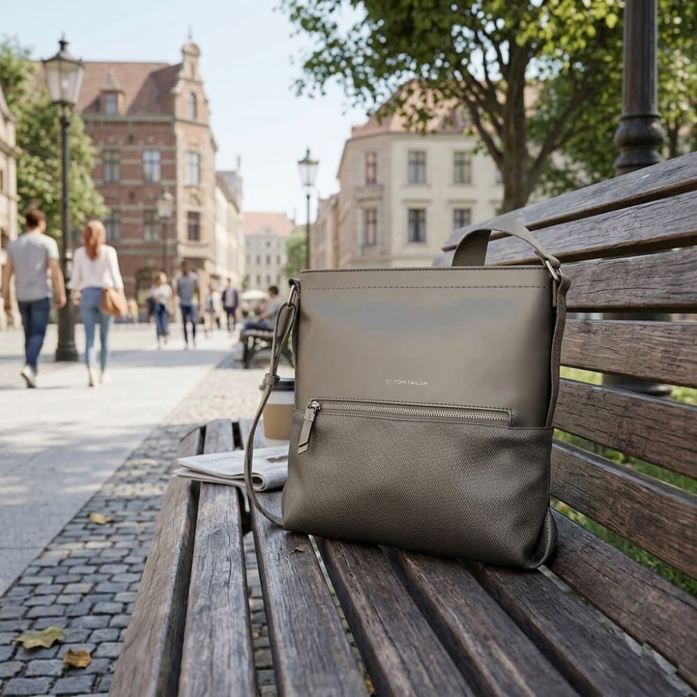 Tom Tailor Erin Cross Bag M – dámská crossbody kabelka metalická šedá 4