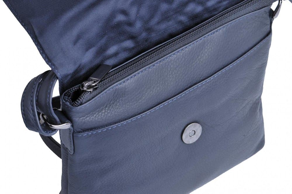 New bags leather malá kabelka přes rameno LB-204 tmavě modrá 6