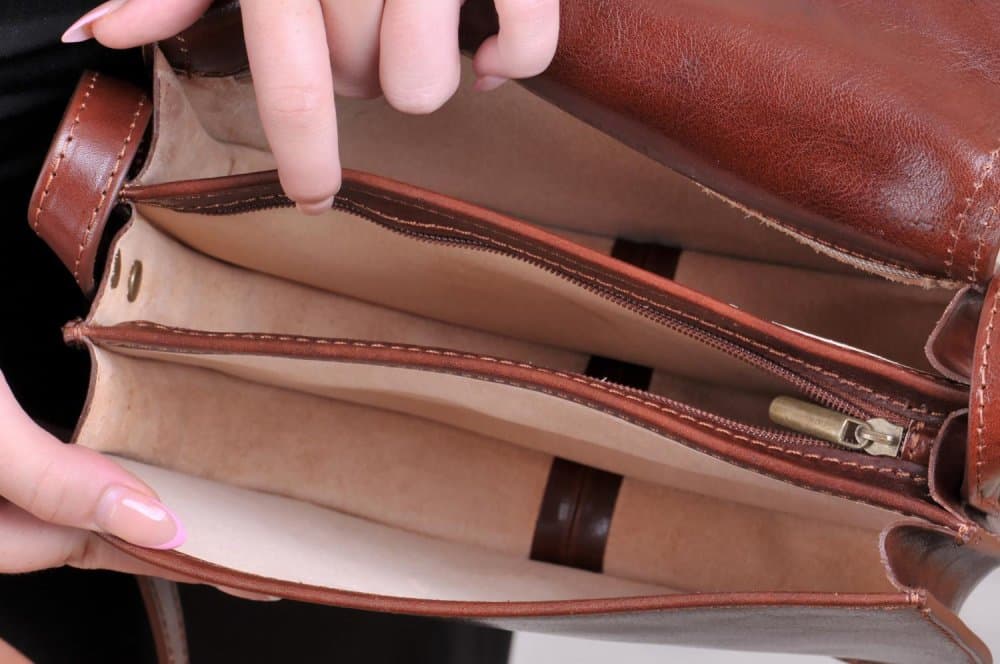 Giglio leather malá kožená lovecká kabelka 96 hnědá 5