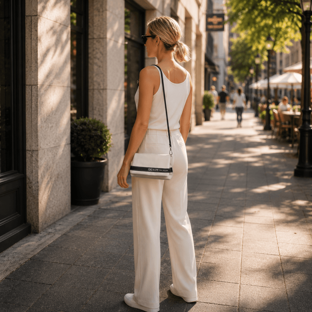 Tom Tailor Denim Marlow Flap Bag M šedá – dámská crossbody kabelka 4