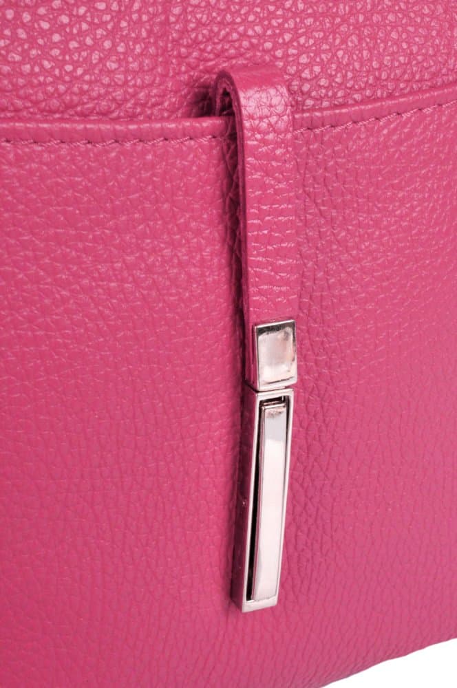 MaxFly kožená kabelka 5085 růžová - fuxia 6