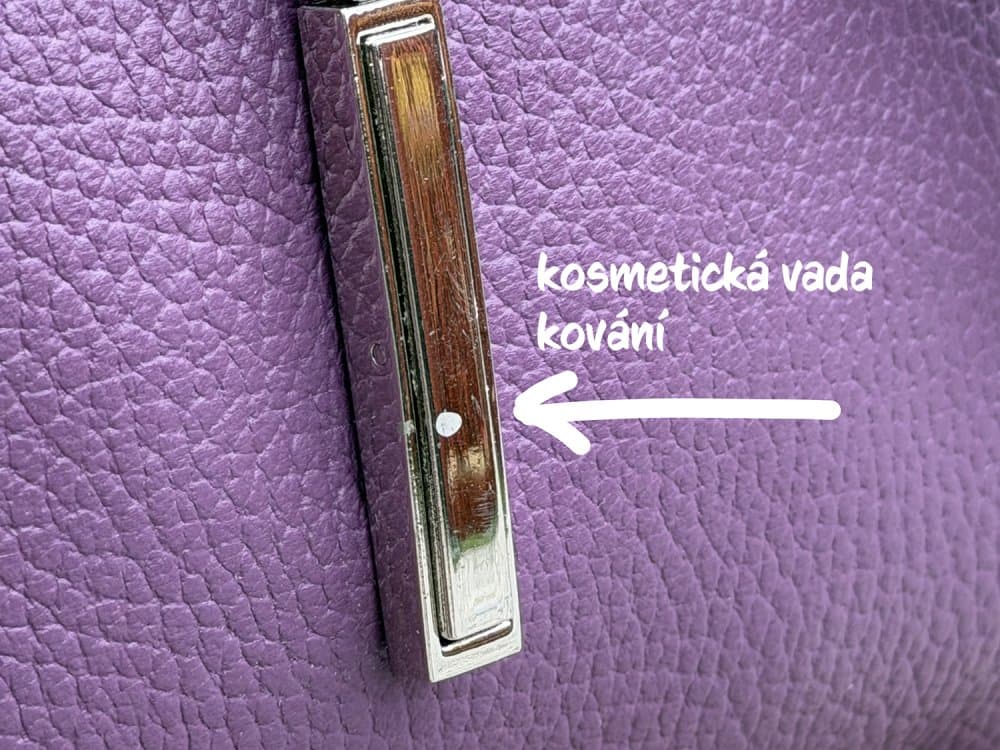 Dámská kožená crossbody kabelka 5085 fialová - 2. jakost 6