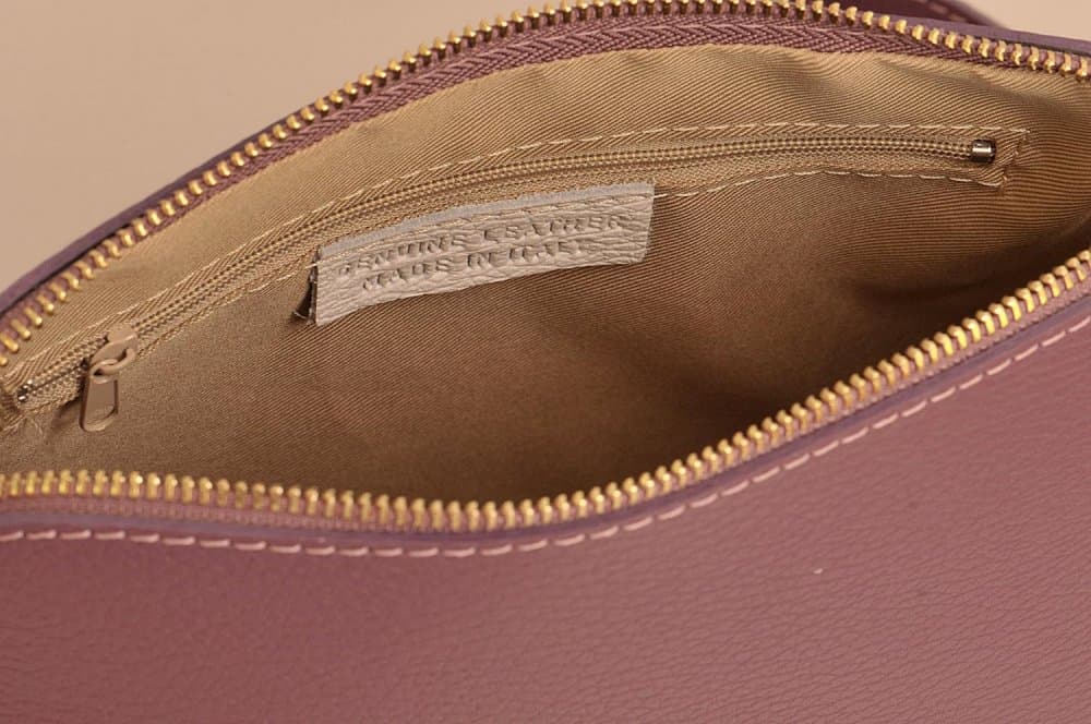 MaxFly dámská kožená kabelka crossbody 5232 fialová 5